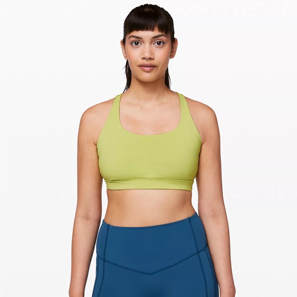 Lululemon Energy Sports Bra in Wasabi